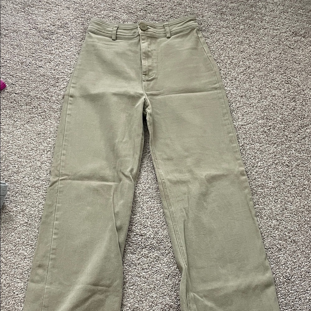 High Rise Women's Jeans in Olive